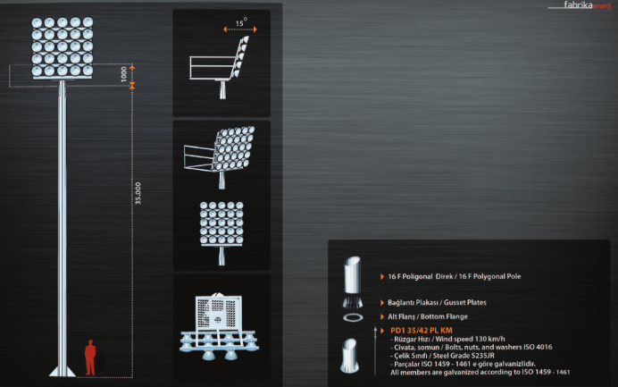 Turkiye, Electric and Electronic, Electric Poles, Lighting Poles